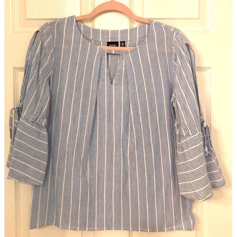 Rafaela Striped Cotton Blouse